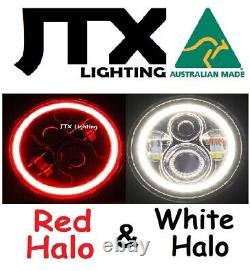 JTX 7 RED WHITE Headlights suit Toyota Landcruiser HZJ75 70 73 75 78 79 series