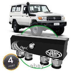Saas Diff Breather Kit 4 Costume Port Pour Toyota Lancdruiser 70 Series 1985-2018