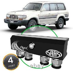 Saas Diff Breather Kit 4 Costume Port Pour Toyota Lancdruiser 80 Series 1990-1998